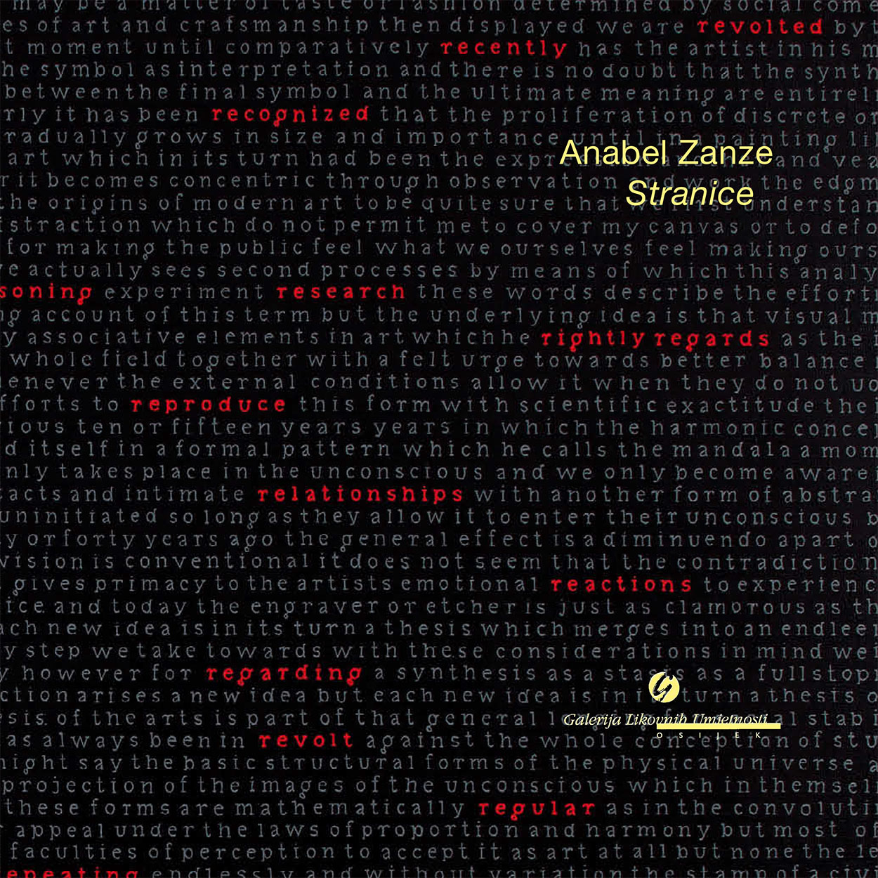 2011. STRANICE, Galerija likovnih umjetnosti, Osijek